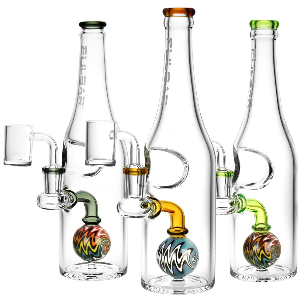 Pulsar Bottle Style Dab Rig - 9.5" / 14mm F / Colors Vary