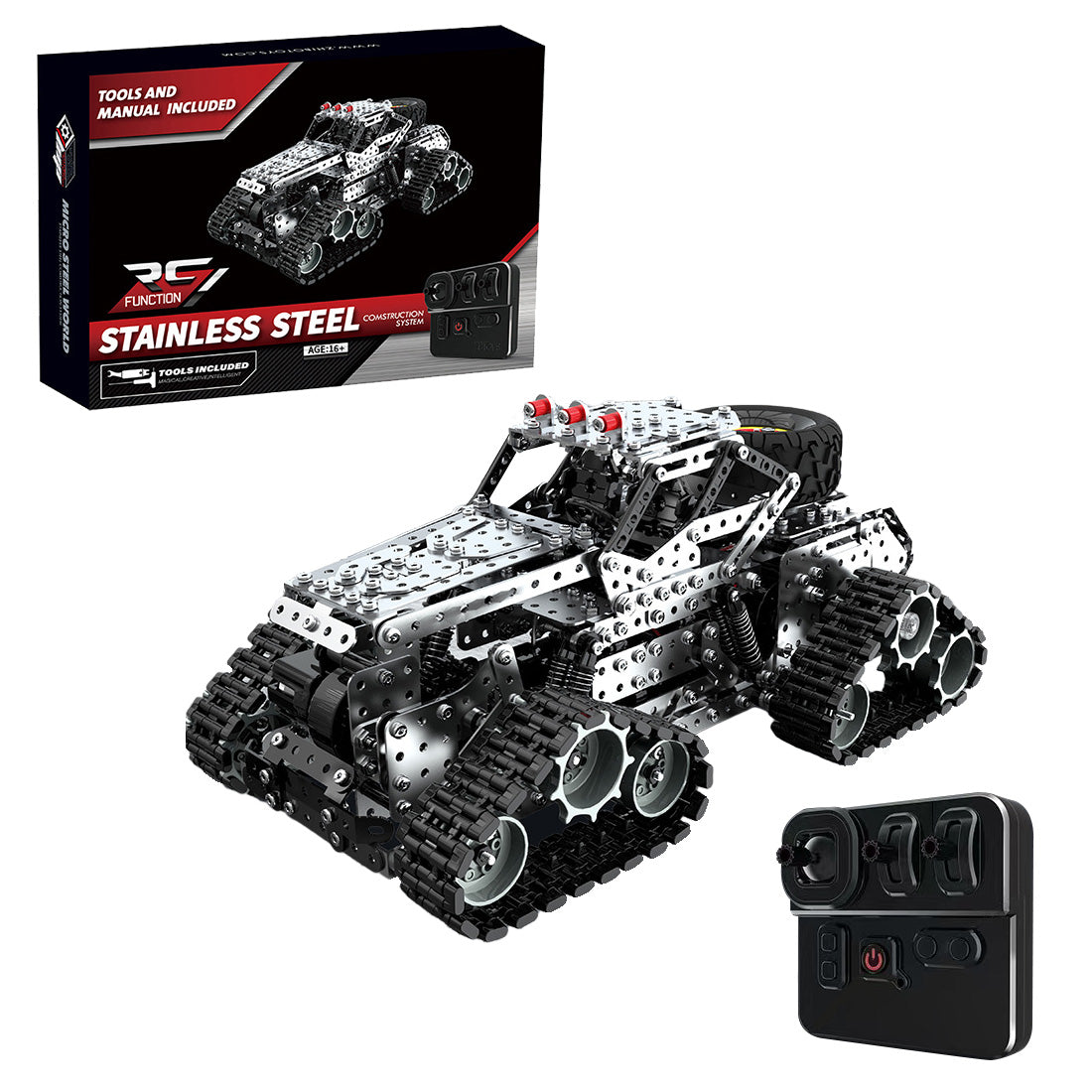 Deep-Terrain Trail RC 4x4 Crawler Metal Model Building Kits